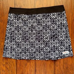 RipSkirt Hawaii Wrap Skirt Black & White Sz Large Beach Vacation Travel Cover Up